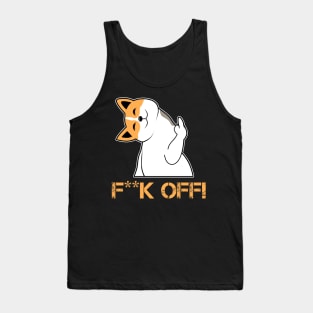 Cat Middle Finger Tank Top